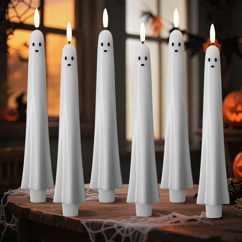 🎃👻 Luz Fantasma con Control Remoto con Mechalla de Llama Parpadeante 3D 👻🎃