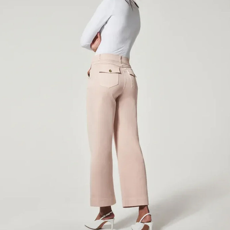 Pantalones casuales de mujer con pierna recta All Matc