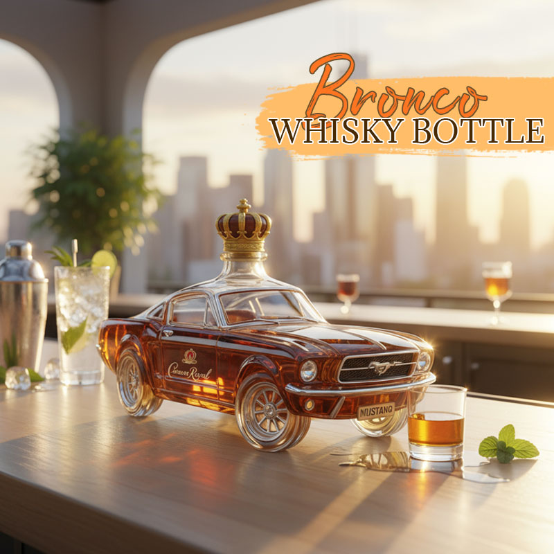 🐎Botella de whisky Bronco🥃