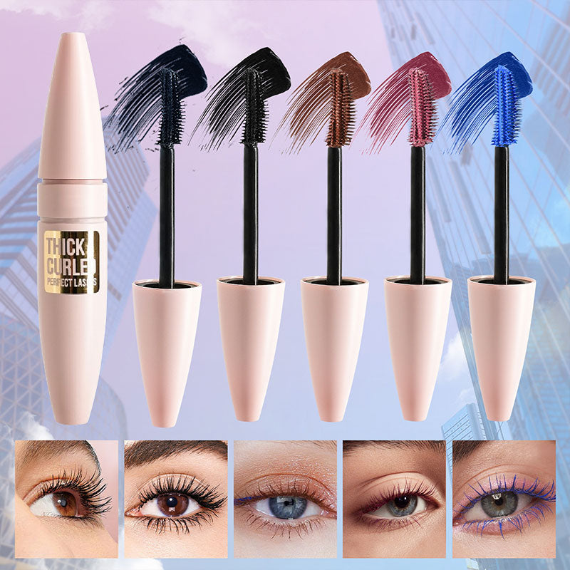 Compre uno y llévese otro gratis!🎨 Máscara de pestañas voluminizadora de 5 colores ✨