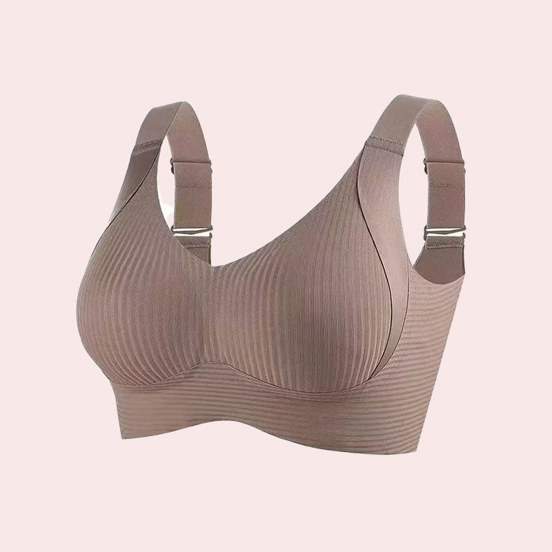 šSujetador push-up acanalado con aros ajustables para muje