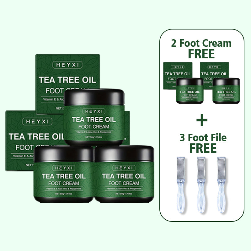 🎁 ¡HOY SOLAMENTE! Recibe una lima de uñas profesional GRATIS con cada pedido.✨💝 Cuidado calmante para los pies con aloe vera y árbol de té.