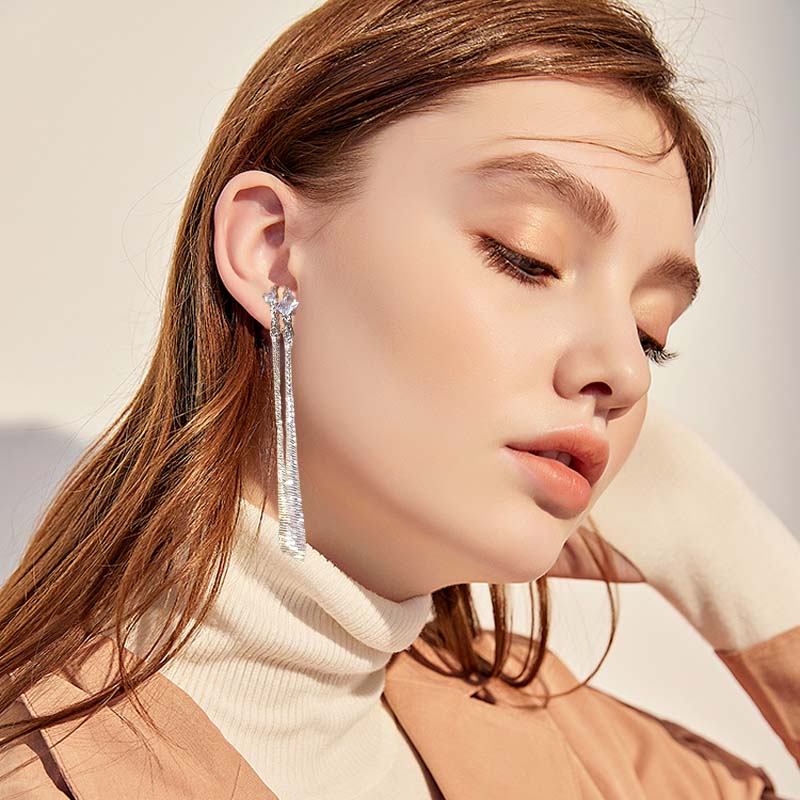 🌟Pendientes largos de borla