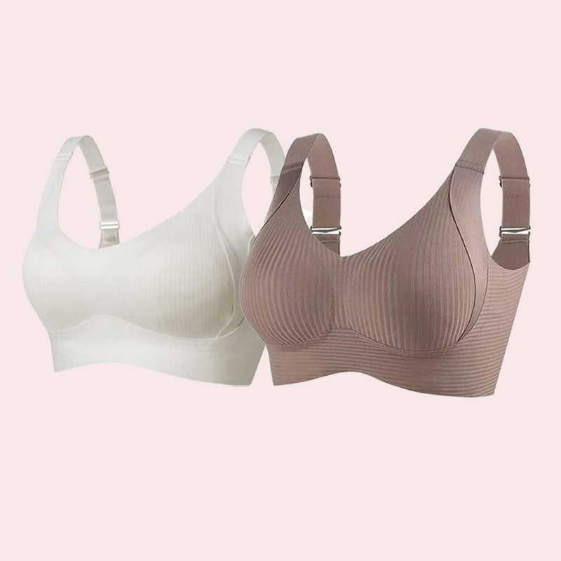 šSujetador push-up acanalado con aros ajustables para muje