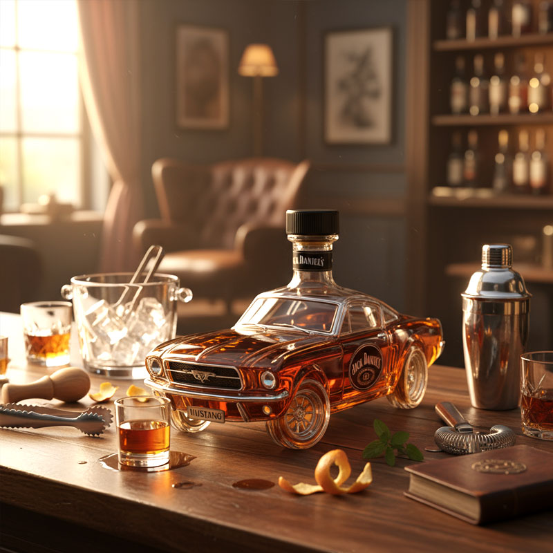 🐎Botella de whisky Bronco🥃