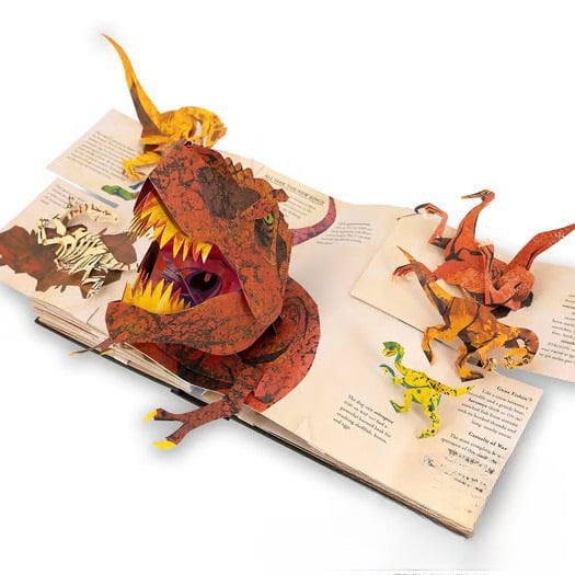 ⏰Historisk laveste pris: Spar 50 prosent-🦖3D Encyclopedia Prehistorica Dinosaurs📙INNBUNDET (🔥KJØPER DU 2 FÅR DU GRATIS FRAKT)