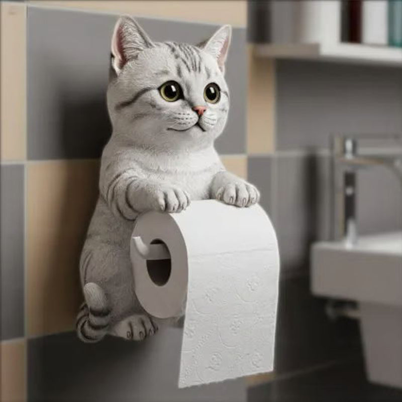 🧻Portapapel higiénico de pared para gato