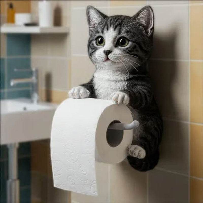 🧻Portapapel higiénico de pared para gato