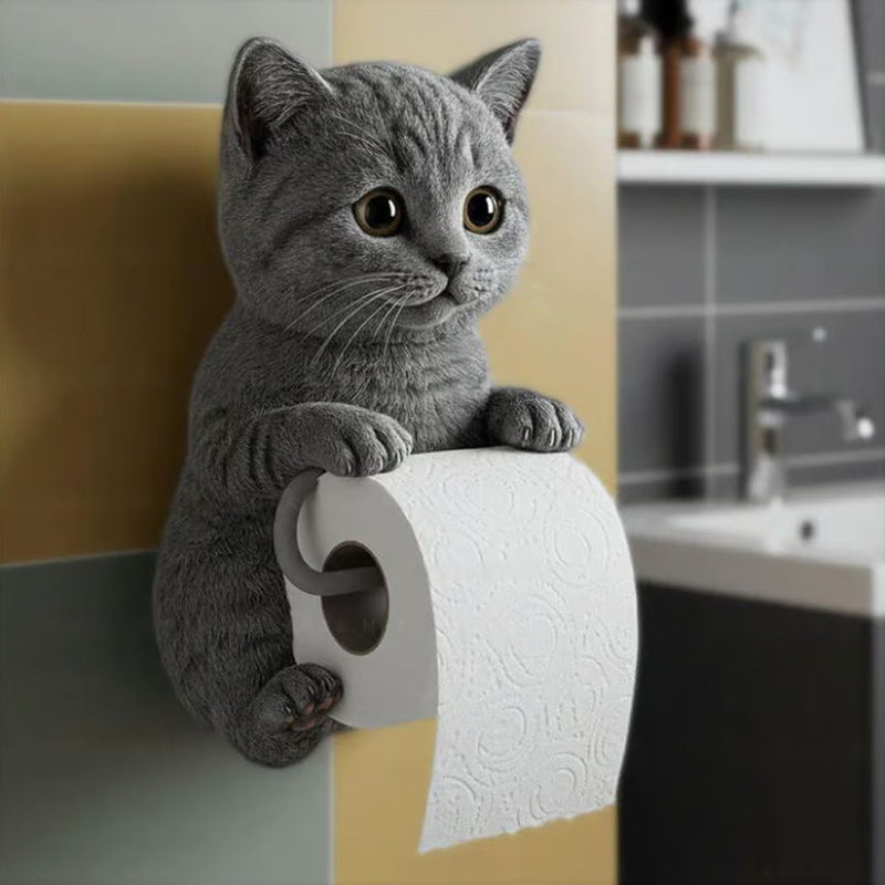 🧻Portapapel higiénico de pared para gato