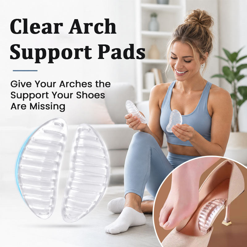 🦶☁️ Soportes de arco transparentes para la planta del pie – soporte discreto para tus pies en el uso diario