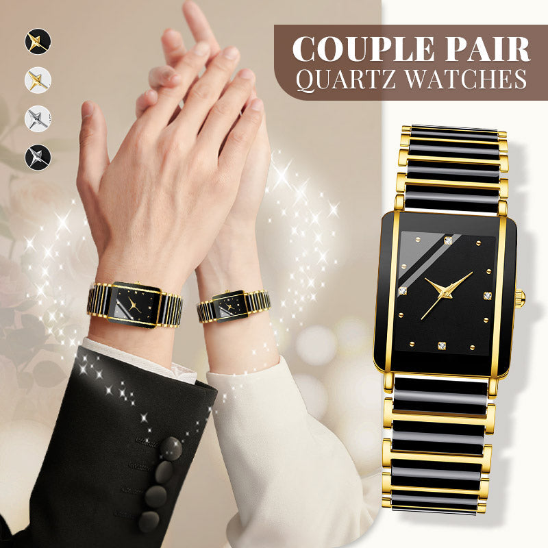 ⌚ Reloj de cuarzo cuadrado de cerámica de moda