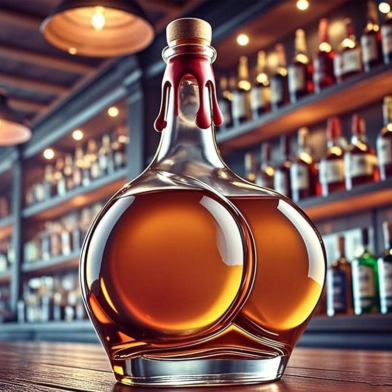 🥂Dale a tu cata de vinos un toque divertido con esta botella tan juguetona.
