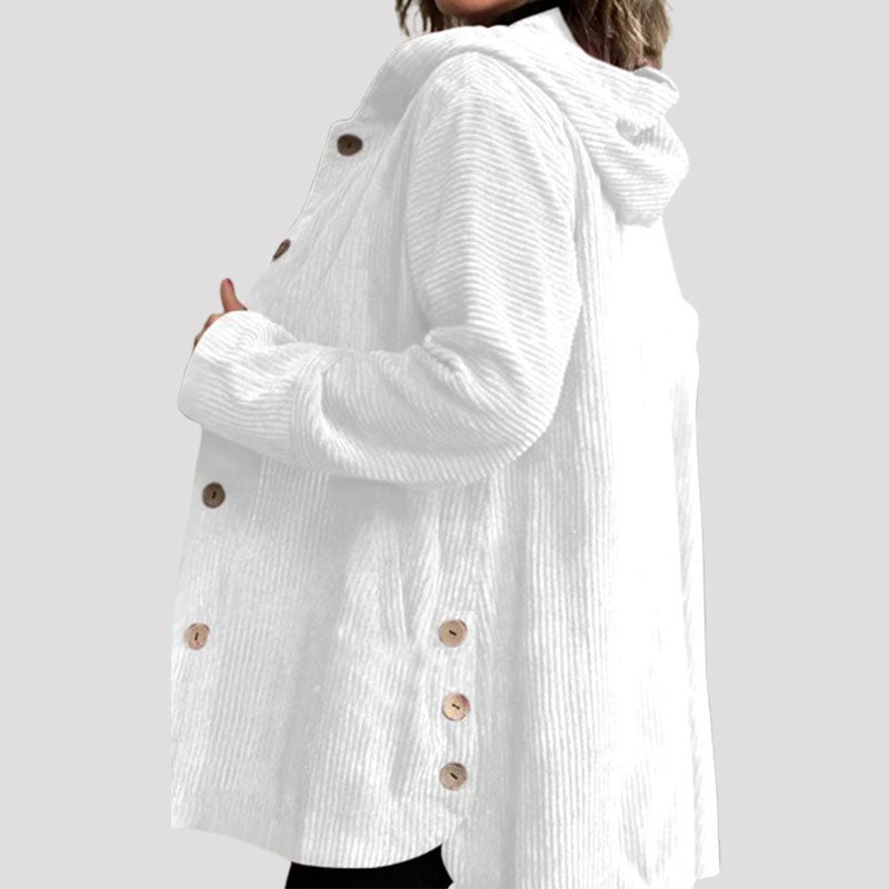 🍂 Chaqueta casual de terciopelo con capucha para el otoño 🧥