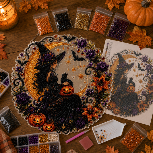 🌙 ¡Dale vida a tus ventanas! Decoración mágica y acogedora de Halloween 🔮