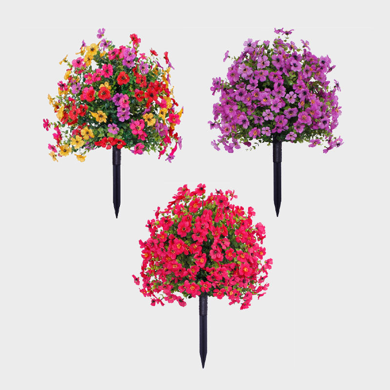 🌿Decoración floral artificial con eucalipto y violeta 💜