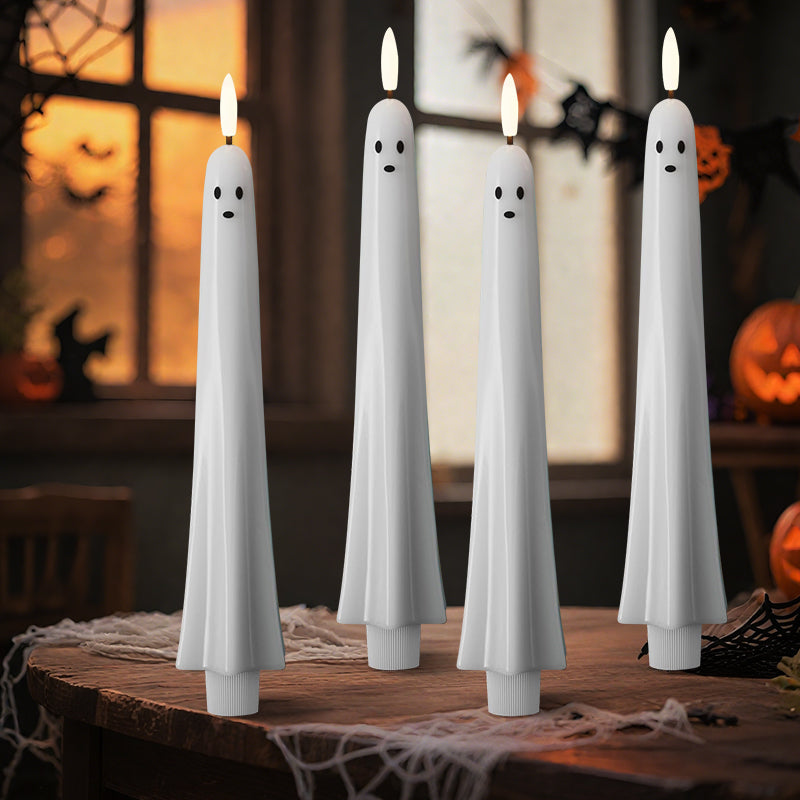 🎃👻 Luz Fantasma con Control Remoto con Mechalla de Llama Parpadeante 3D 👻🎃