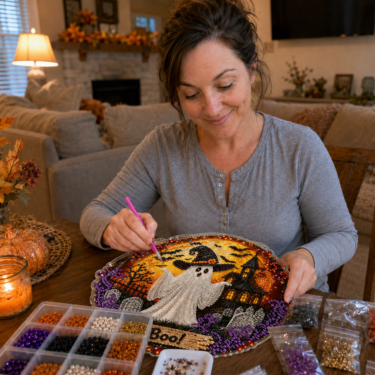 🌙 ¡Dale vida a tus ventanas! Decoración mágica y acogedora de Halloween 🔮