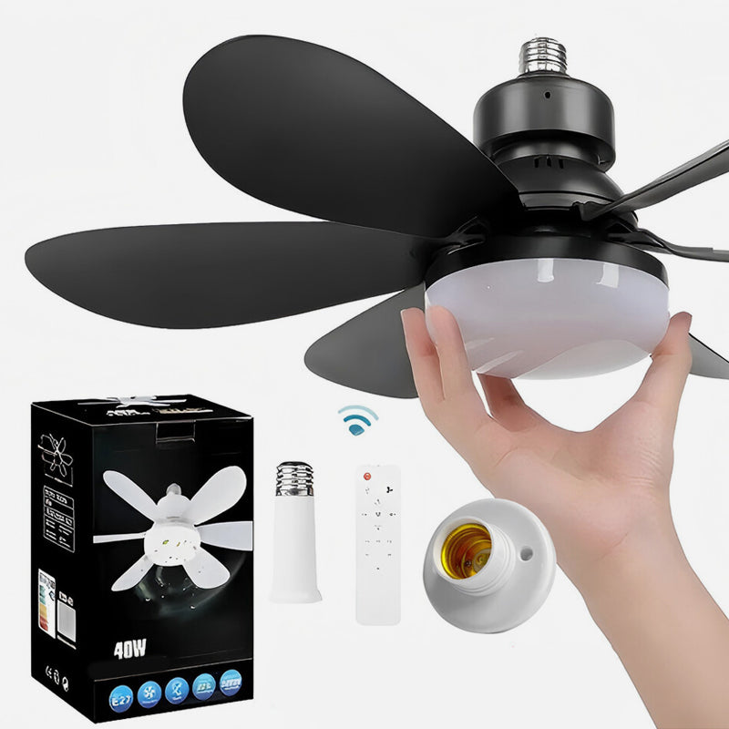 💡 Solución «Luz Ventiladora Inteligente»: ventilador de techo LED regulable con kit de montaje de fácil instalación 🌀