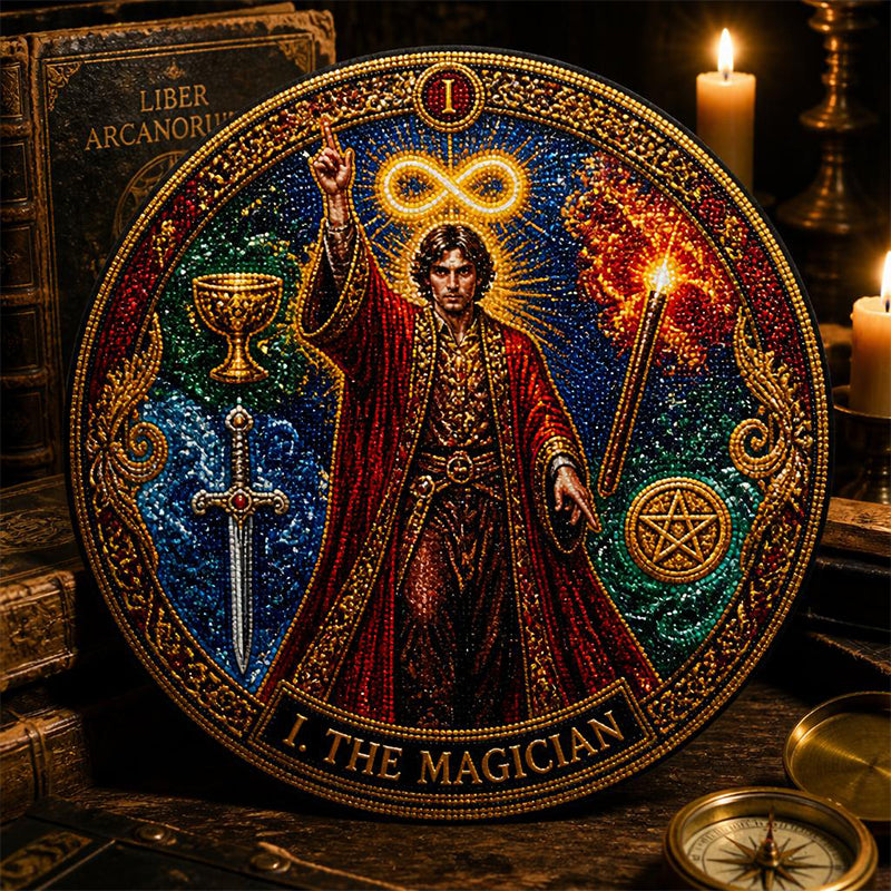 🧘‍♀️ Encuentra Tu Luz Sagrada: Arte de Diamantes del Tarot Arcanos Mayores 🌘