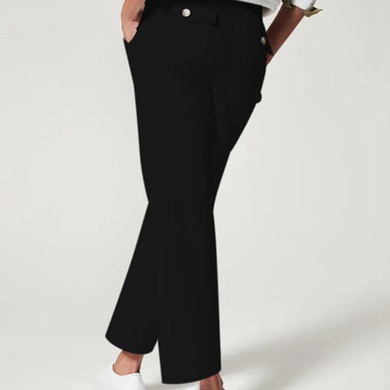 Pantalones casuales de mujer con pierna recta All Matc