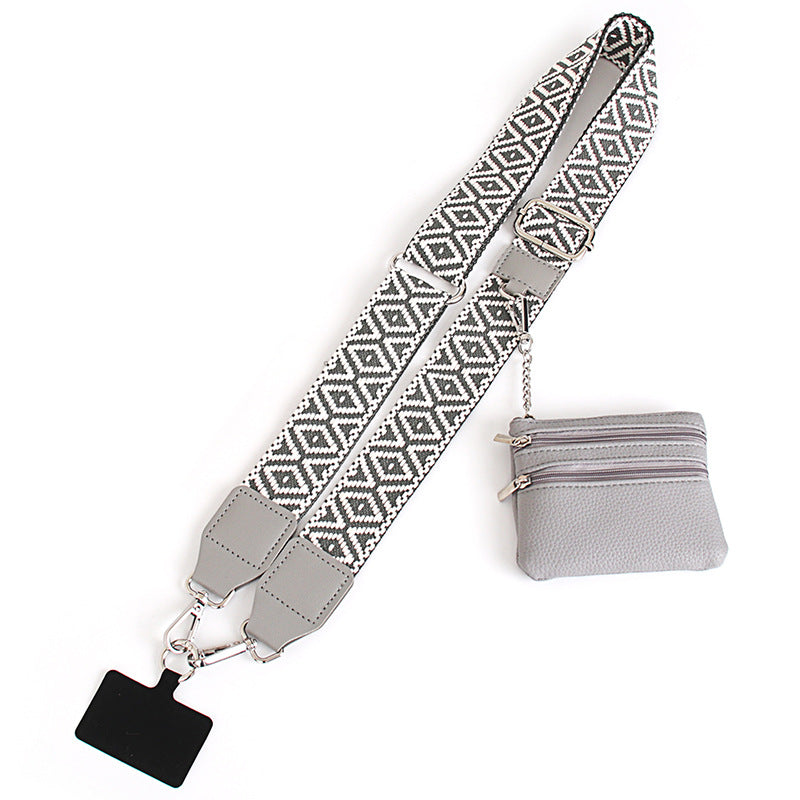 👜🚶‍♀️ Kombiner en stilig telefonrem med en lommebok med glidelås for å frigjøre hendene.