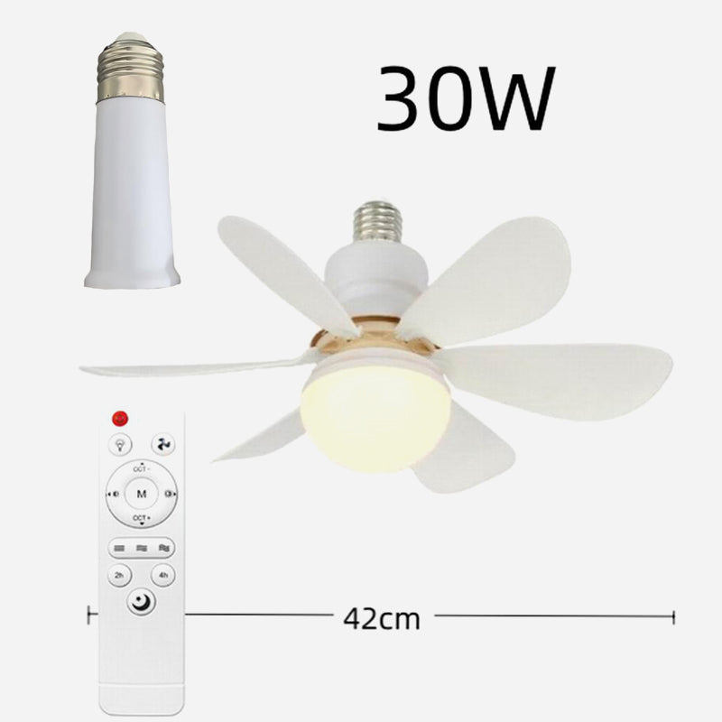 💡 Solución «Luz Ventiladora Inteligente»: ventilador de techo LED regulable con kit de montaje de fácil instalación 🌀