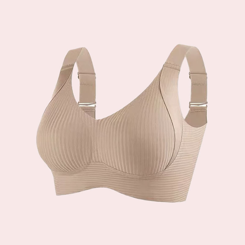 🎁Sujetador push-up acanalado con aros ajustables para muje