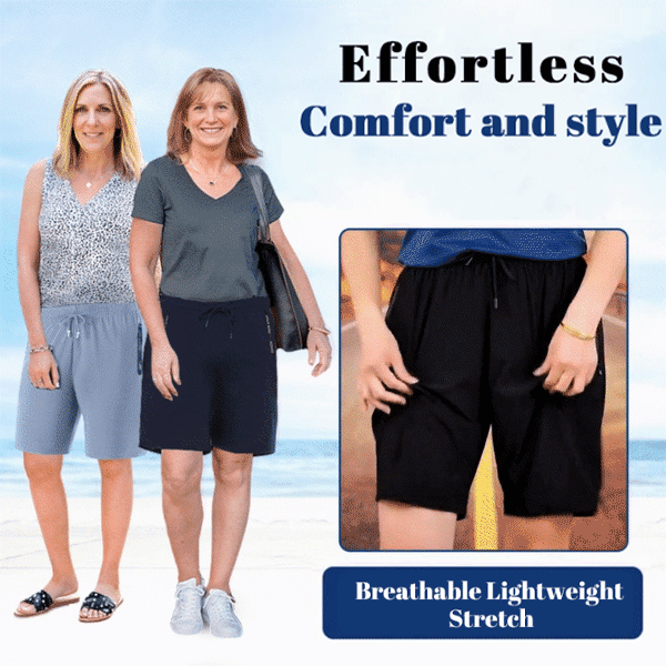 ⌛Ukens spesialtilbud🧊Holder deg kjølig hele sommeren❄️🩳Hurtigtørkende stretchshorts laget av is-silk