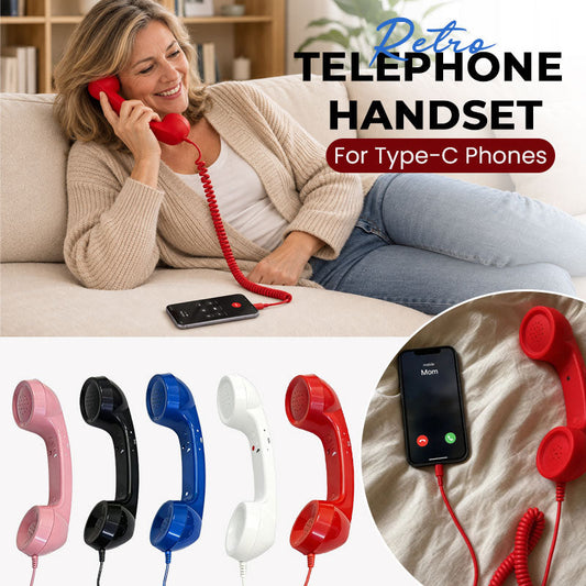 📞 Auricular de teléfono retro para teléfonos con Type‑C