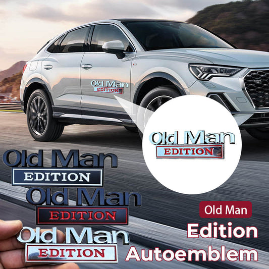 🚗Vis frem personligheten din med dette morsomme 💨 «Old Man Edition»-merket! 😆👴