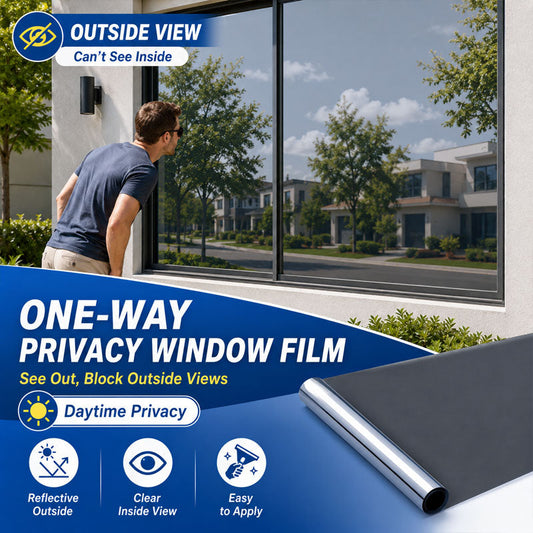 🌞 Lámina de privacidad unidireccional para ventanas – lámina solar aislante térmica para balcón y salón