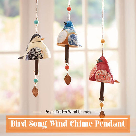 🐦Colgante con campana de viento con canto de pájaros🎶