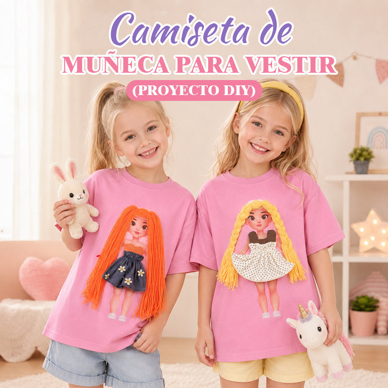 👧Camiseta DIY Niña Muñeca Intercambiable Verano 2026🌸