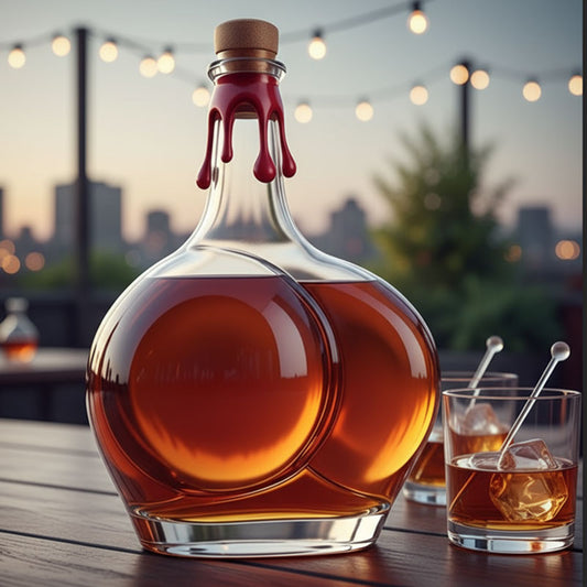🥂Dale a tu cata de vinos un toque divertido con esta botella tan juguetona.