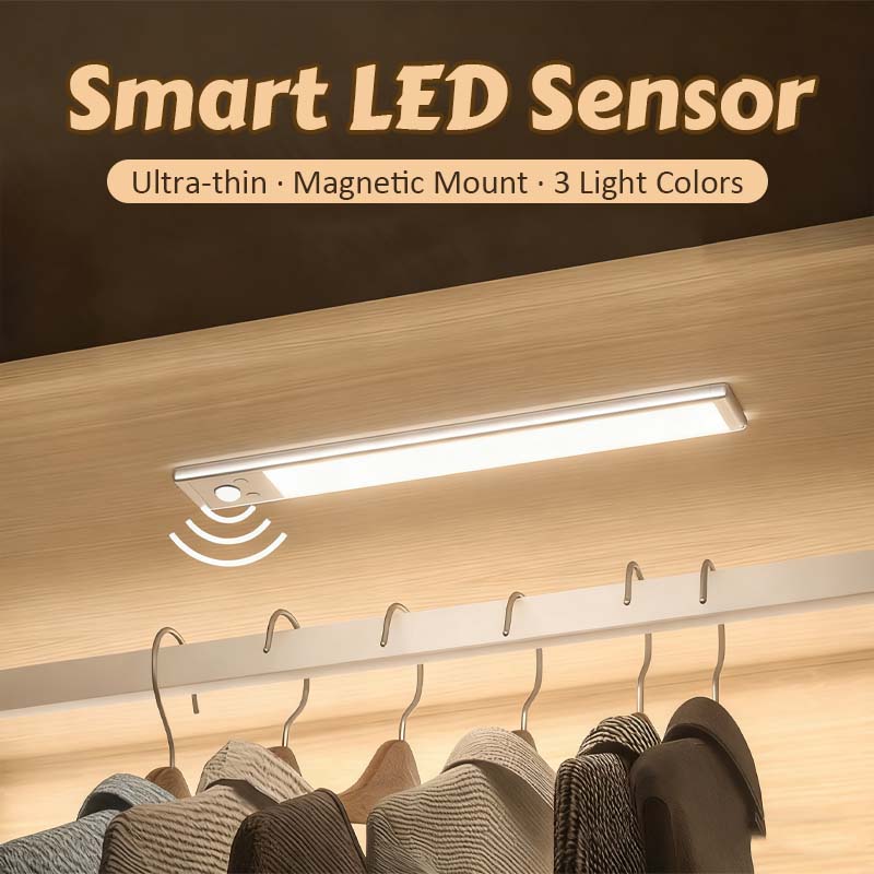 💡 Sensor LED Inteligente con Detector de Movimiento | Luz Nocturna Automática