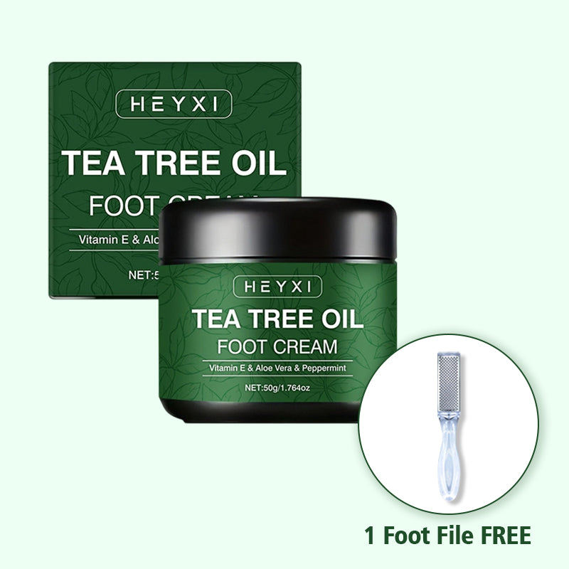 🎁 ¡HOY SOLAMENTE! Recibe una lima de uñas profesional GRATIS con cada pedido.✨💝 Cuidado calmante para los pies con aloe vera y árbol de té.