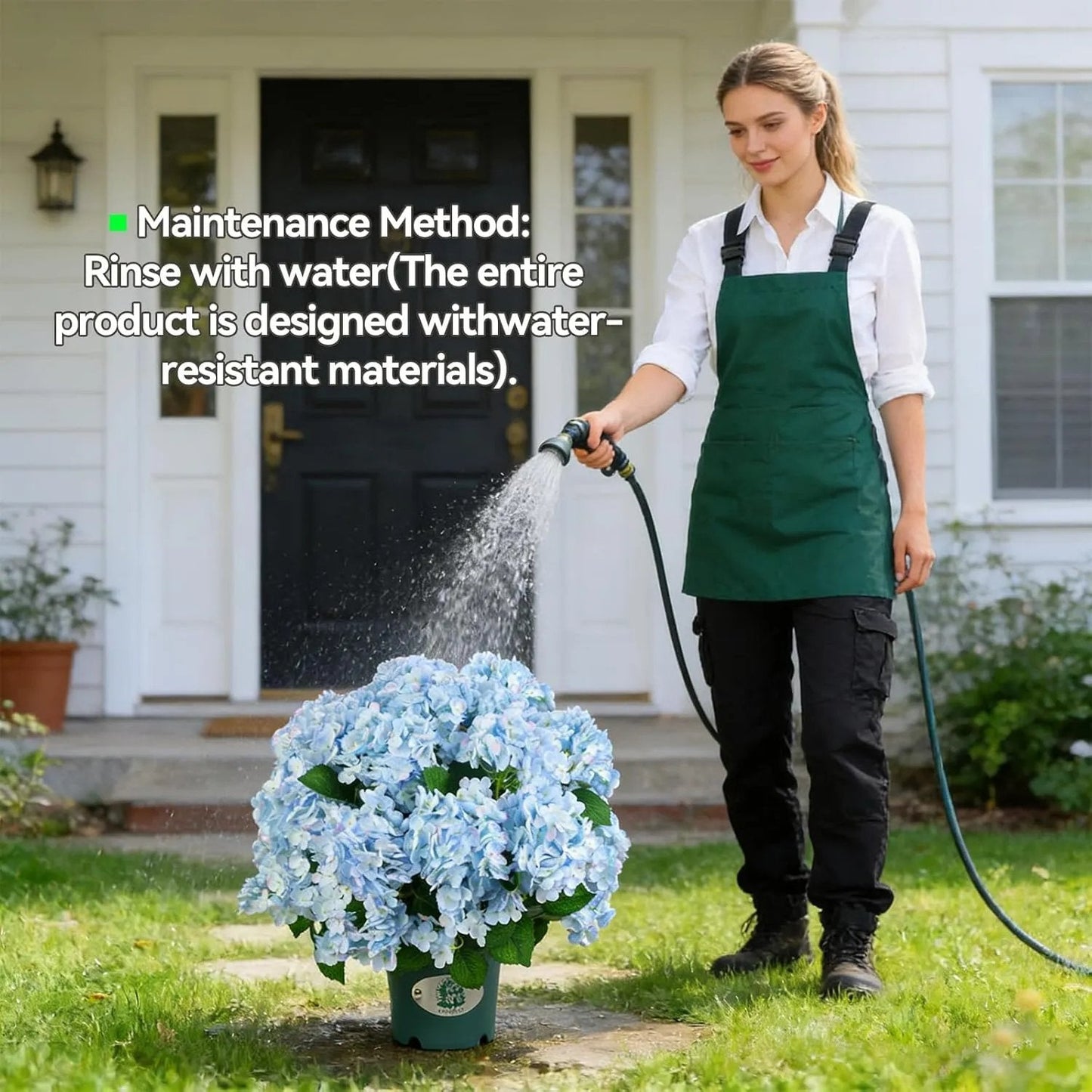 🌼 Hortensias artificiales para exterior – resistentes a los rayos UV, al agua y al viento 💐🌸