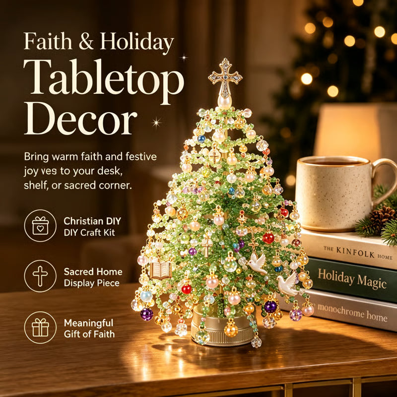 🎄✨ Kit de Árbol de Navidad de Cuentas DIY – 🎅 Crea tu Propia Decoración Navideña Brillante