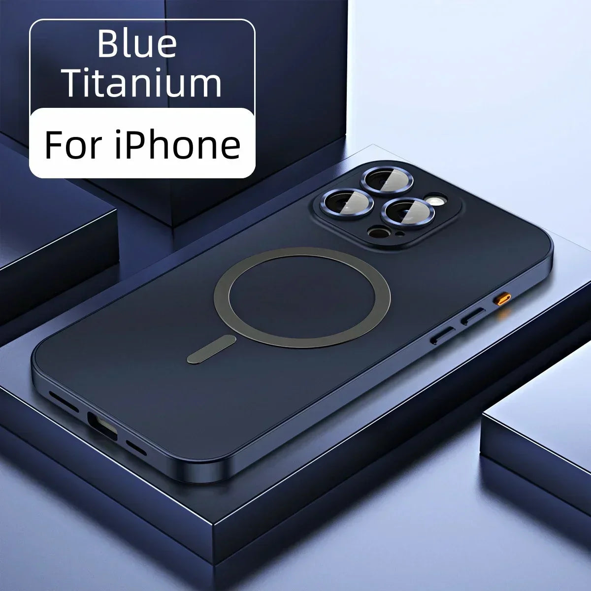 ✨ iPhone 17-12 🔥 Funda magnética con marco de aluminio para iPhone