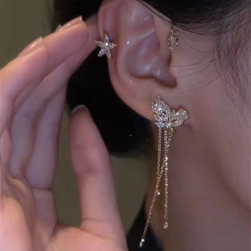 ✨🦋 Pendientes de circonita con caca de mariposa💖✨