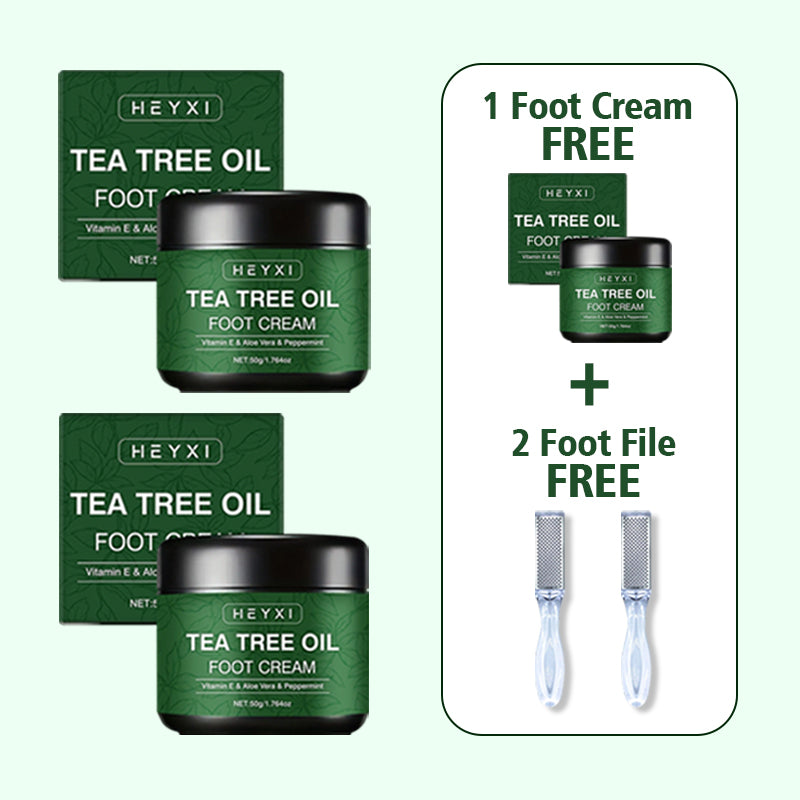 🎁 ¡HOY SOLAMENTE! Recibe una lima de uñas profesional GRATIS con cada pedido.✨💝 Cuidado calmante para los pies con aloe vera y árbol de té.