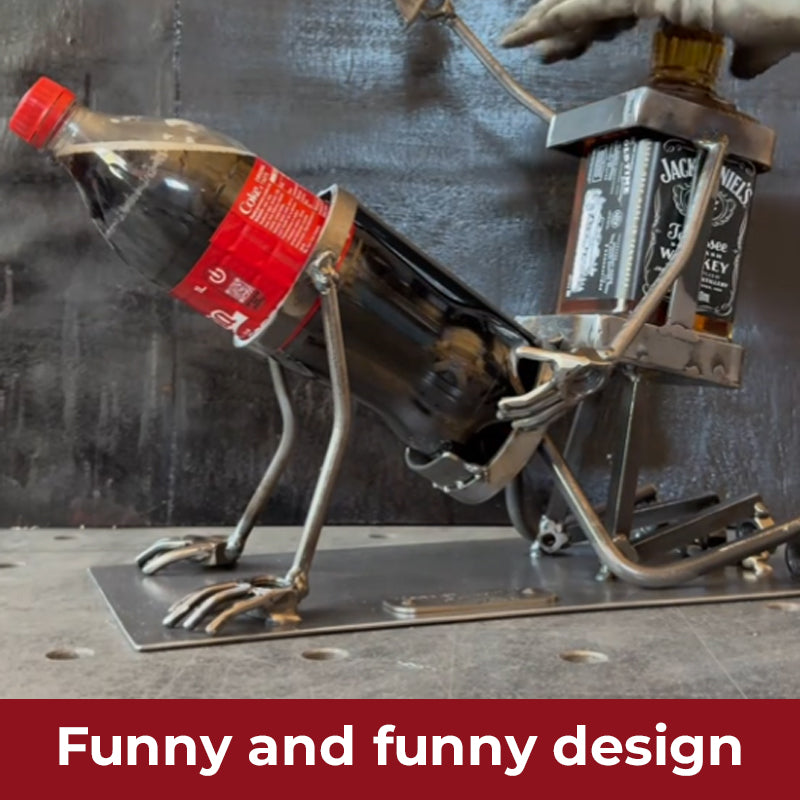 🍷Hodeskalle Cola- og vinflaskeholde