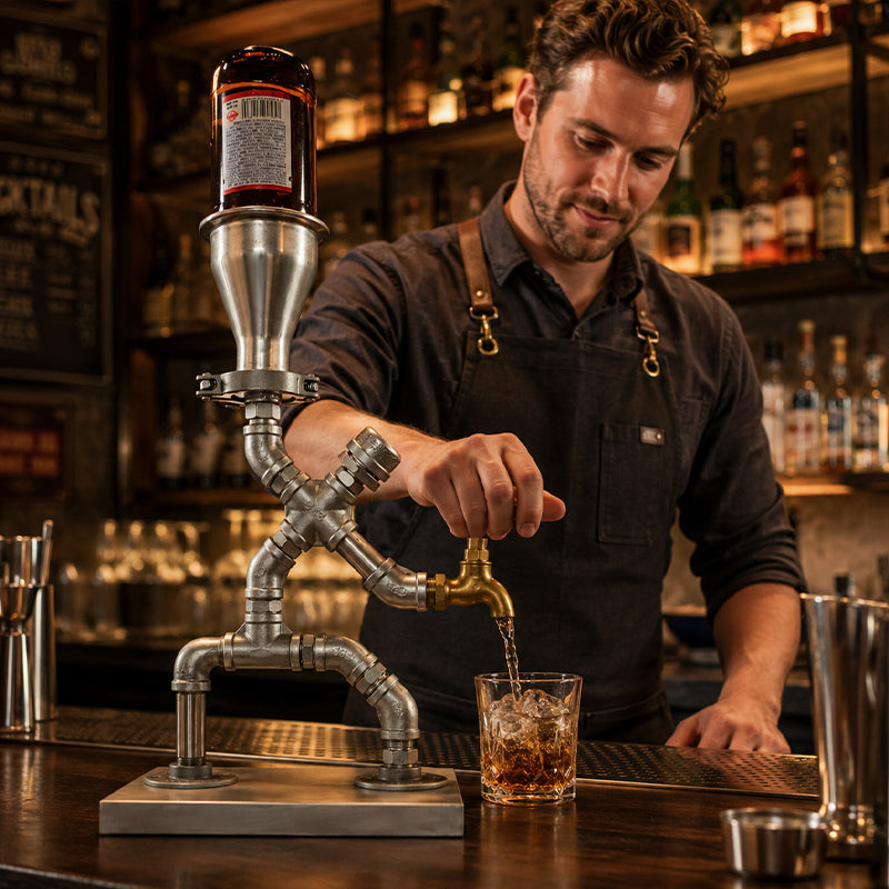 Dispensador de Bebidas por Gravedad Estilo Industrial ⚙️🥤