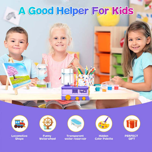 🎨🖌️Automatisk pennaholder med vannbytte