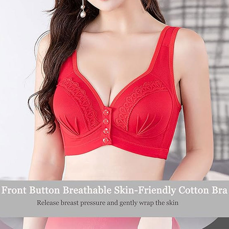 ⏳Oferta especial de la semana: compre 1, llévese 2 ilmaiseksi❤️Keski - Chaleco estampado de encaje sin costuras de talla grande adecuado para personas mayores y ancianos