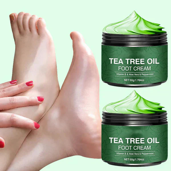 🎁 ¡HOY SOLAMENTE! Recibe una lima de uñas profesional GRATIS con cada pedido.✨💝 Cuidado calmante para los pies con aloe vera y árbol de té.