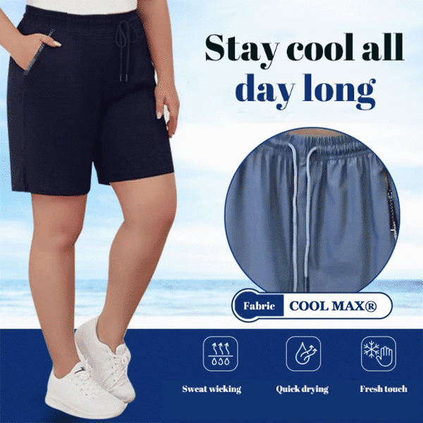 ⌛Ukens spesialtilbud🧊Holder deg kjølig hele sommeren❄️🩳Hurtigtørkende stretchshorts laget av is-silk