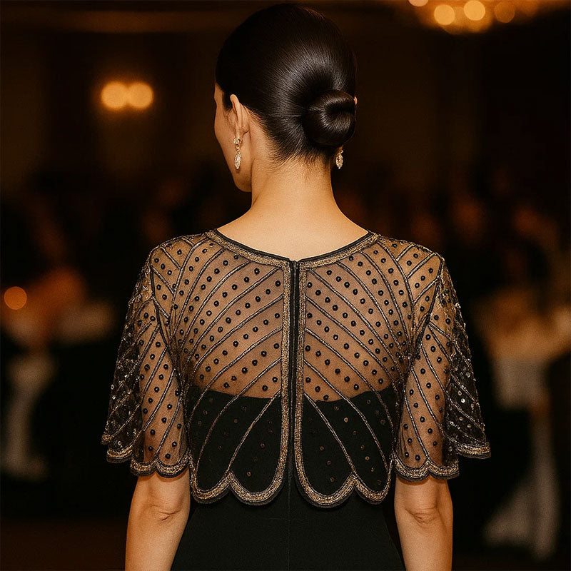 💖Du er den mest perfekte av mengden✨Festskjerf med blonder og paljette