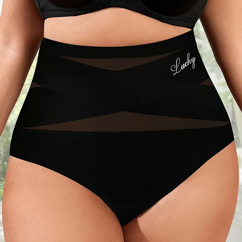 💖M-6XL for valg⏳ Kjøp 1 få 1 gratis🌸Tummy Control-truser med høy midje i stor størrelse