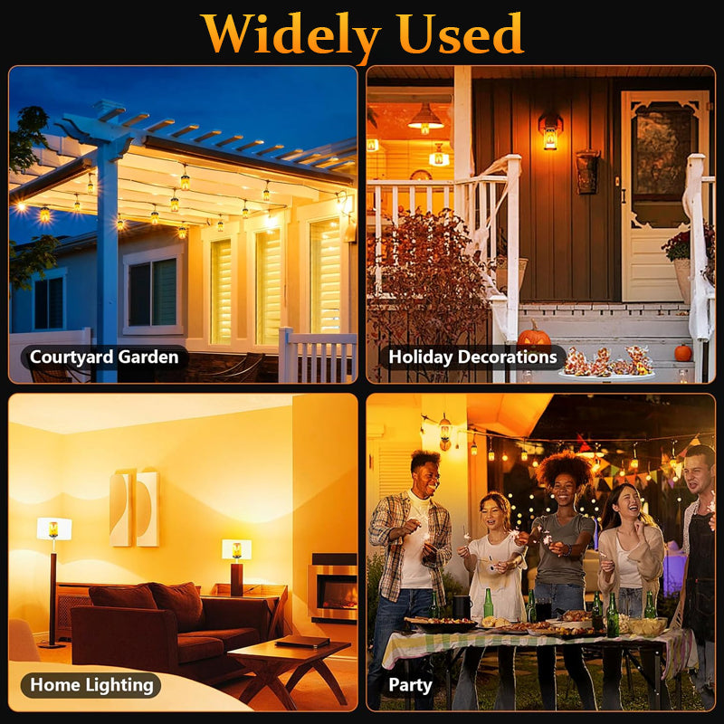 🔥 Simulert flammepære | Tenk en mild flamme som «aldri slukker»